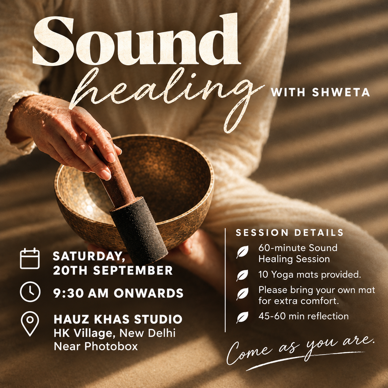 🧘🏻 Sound Healing x Coffee Session, 26th September